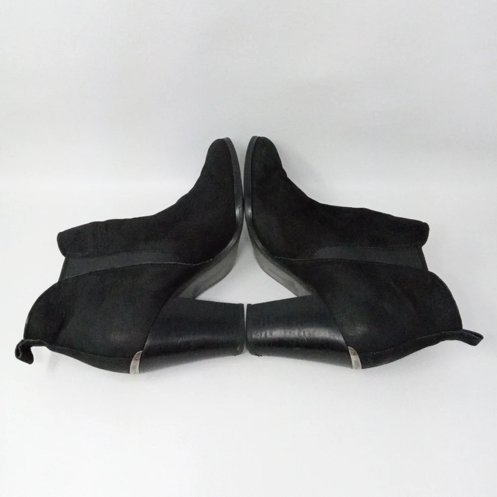 Michael Kors Back Leather Heeled Pull On Ankle Boots, Women's Size 9.5